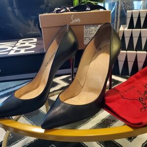 Christian Louboutin Black Pigalle Follies 100